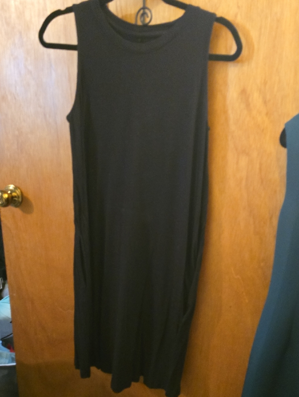 Black Sleeveless Midi Dress - Classic Minimalist